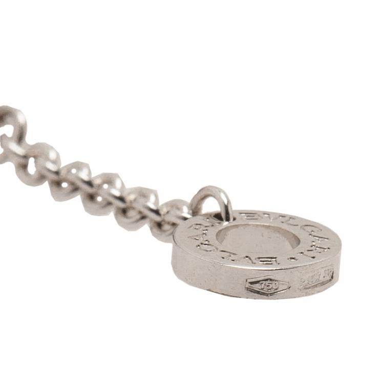 Pre Owned Bvlgari B.Zero1 18kt White Gold Soft Bracelet 20CM