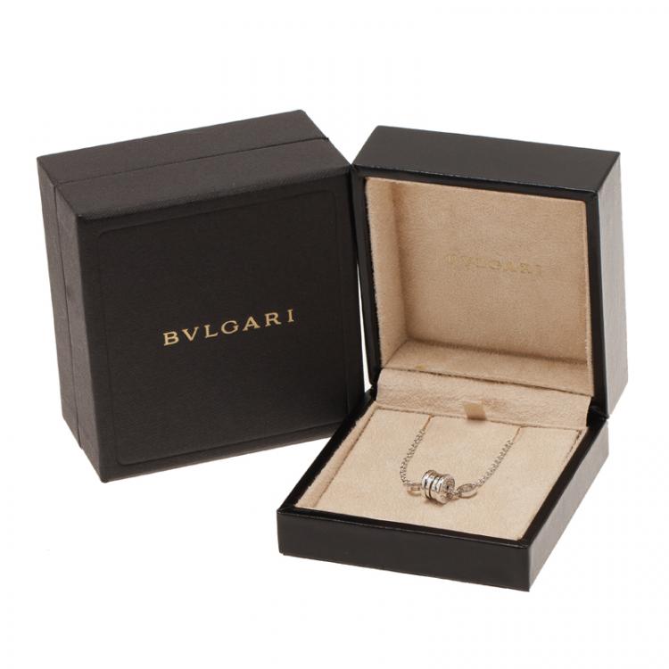 Pre Owned Bvlgari B.Zero1 18kt White Gold Soft Bracelet 20CM