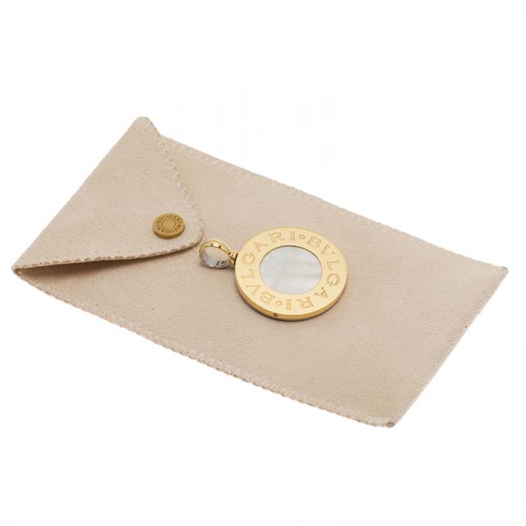 Pre Owned Bvlgari Bvlgari Onyx and Mother of Pearl Reversible Large Pendant