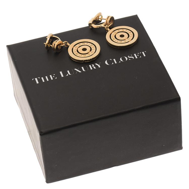 Pre Owned Bvlgari Cerchi Astrale Yellow Gold Earrings