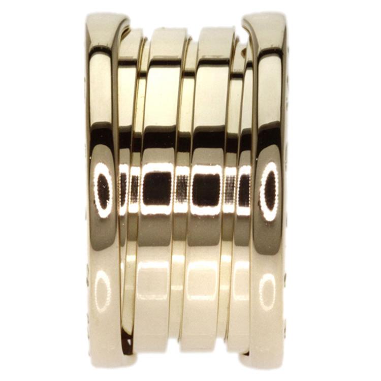 Pre Owned Bvlgari B.Zero1 4-Band Yellow Gold Ring  Size 49