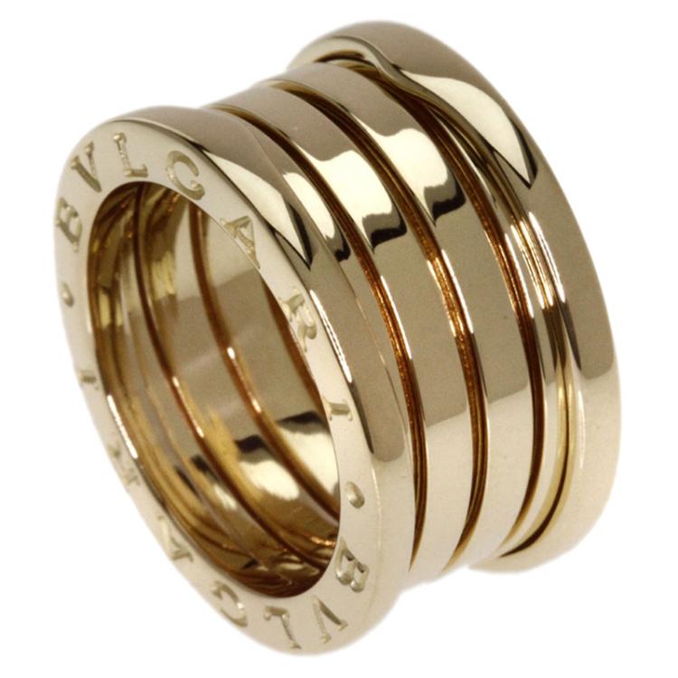 Pre Owned Bvlgari B.Zero1 4-Band Yellow Gold Ring  Size 49