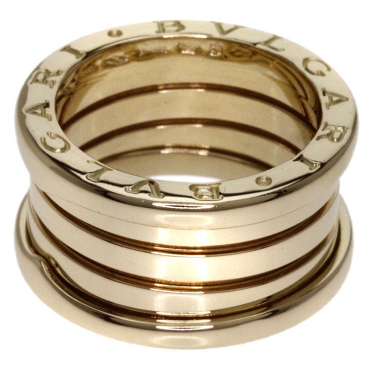 Pre Owned Bvlgari B.Zero1 3-Band Yellow Gold Ring Size 51