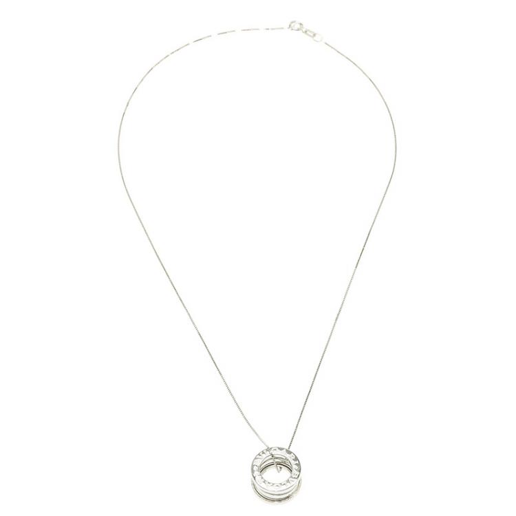 Pre Owned Bulgari B.Zero1 White Gold Pendant