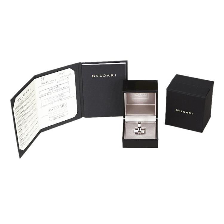 Pre Owned Bvlgari B.zero1 1-Band White Gold Ring Size 54