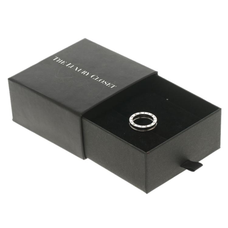Pre Owned Bvlgari B.Zero1 1-band 18k White Gold Ring Size 53