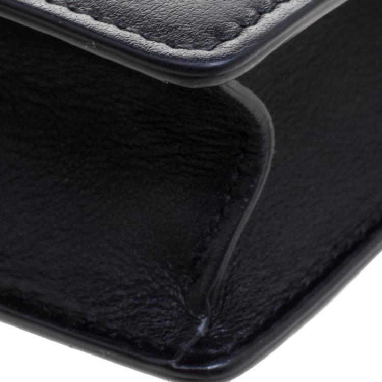 Pre Owned Bvlgari Black Leather Forever Crossbody Bag