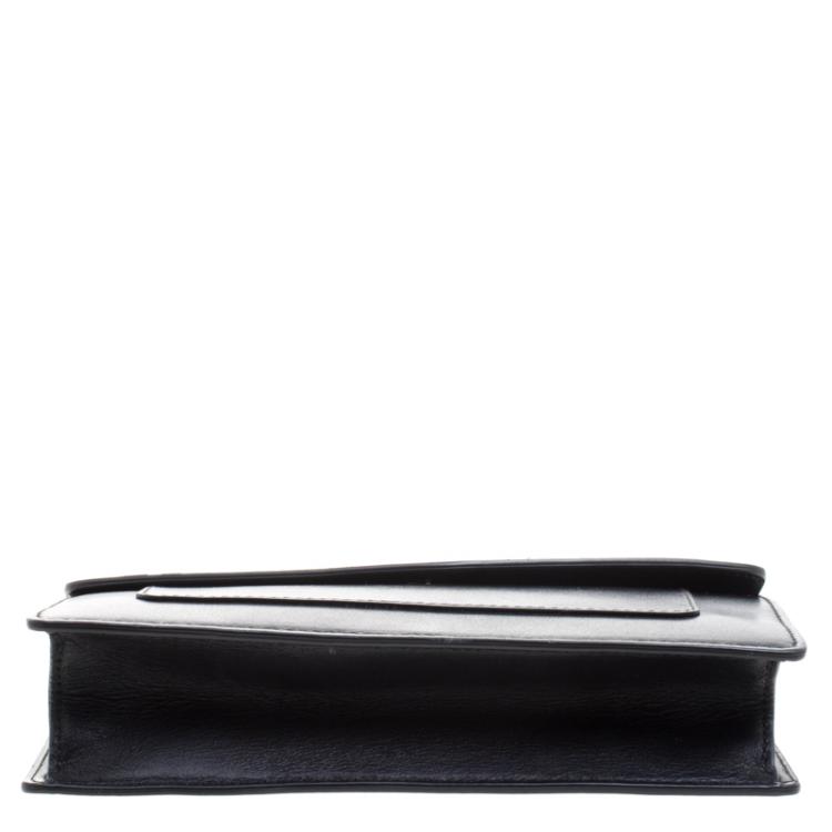 مملوكة مسبقًا Bvlgari Black Leather Forever Crossbody Bag