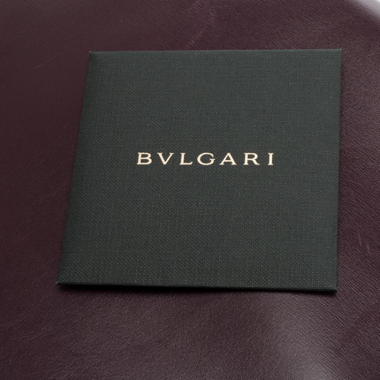 Pre Owned Bvlgari Purple Leather Medium Icona Tote