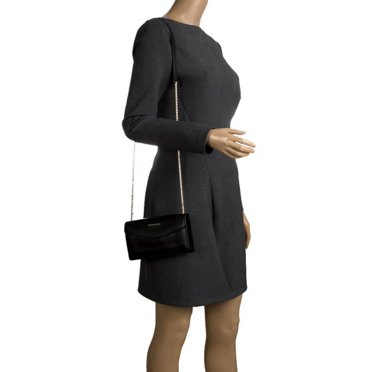 مملوكة مسبقًا Bvlgari Black Leather Forever Crossbody Bag