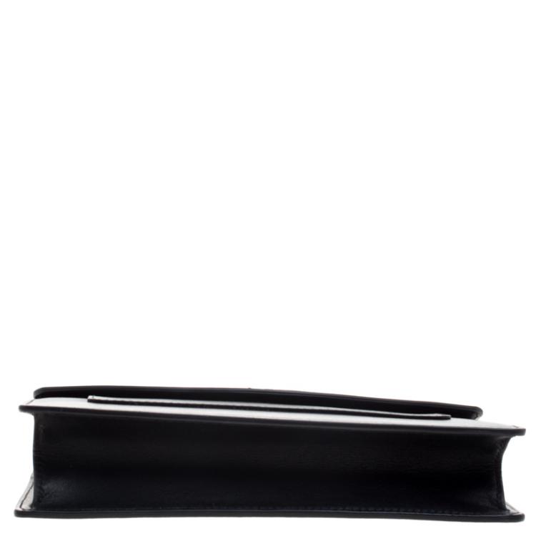 مملوكة مسبقًا Bvlgari Black Leather Forever Crossbody Bag