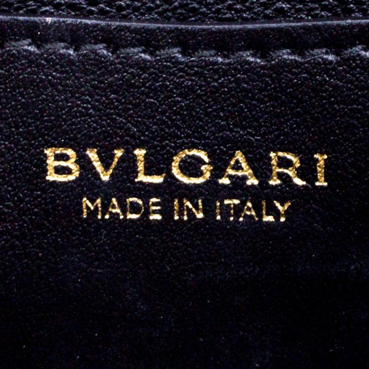 مملوكة مسبقًا Bvlgari Black Leather Forever Crossbody Bag
