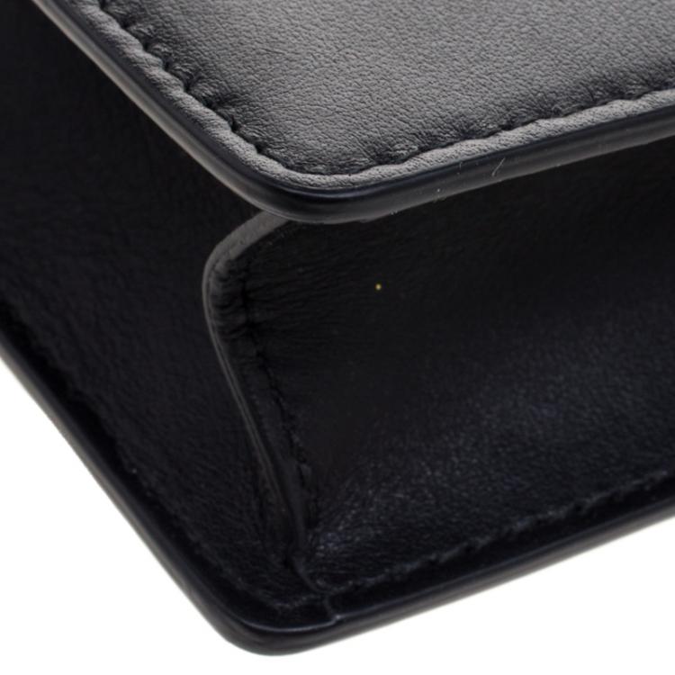 مملوكة مسبقًا Bvlgari Black Leather Forever Crossbody Bag