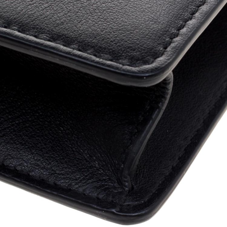 مملوكة مسبقًا Bvlgari Black Leather Forever Crossbody Bag