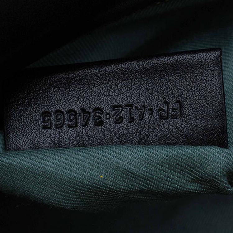 Pre Owned Bvlgari Black Leather Medium Serpenti Shoulder Bag