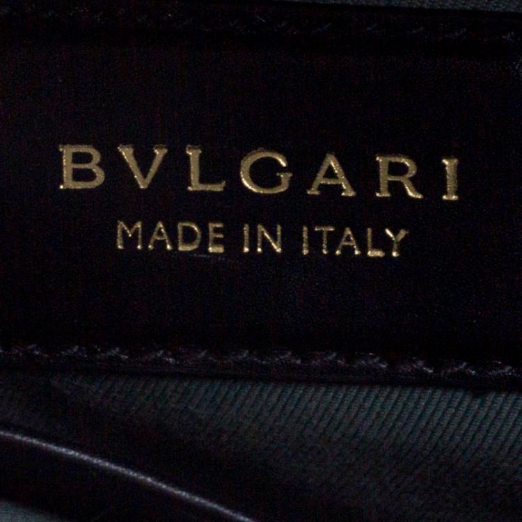 Pre Owned Bvlgari Black Leather Serpenti Forever Shoulder Bag
