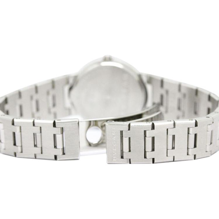 Pre Owned Bvlgari Black Stainless Steel Bvlgari-Bvlgari Women's Wristwatch 23MM