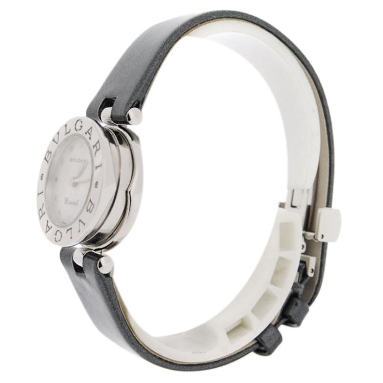 Pre Owned Bvlgari White Stainless Steel B.zero1 Women's Wristwatch 23MM