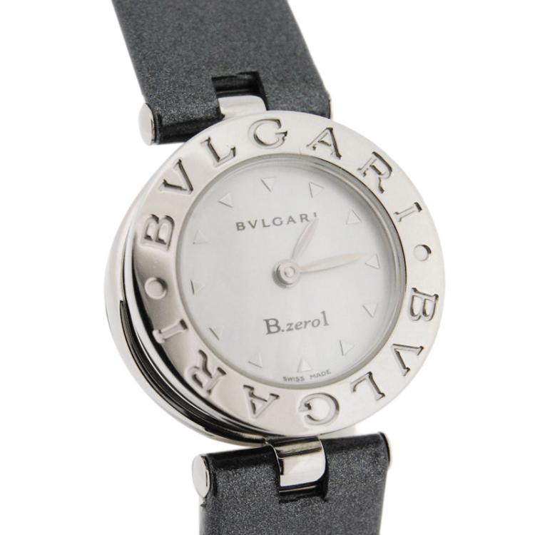 Pre Owned Bvlgari White Stainless Steel B.zero1 Women's Wristwatch 23MM