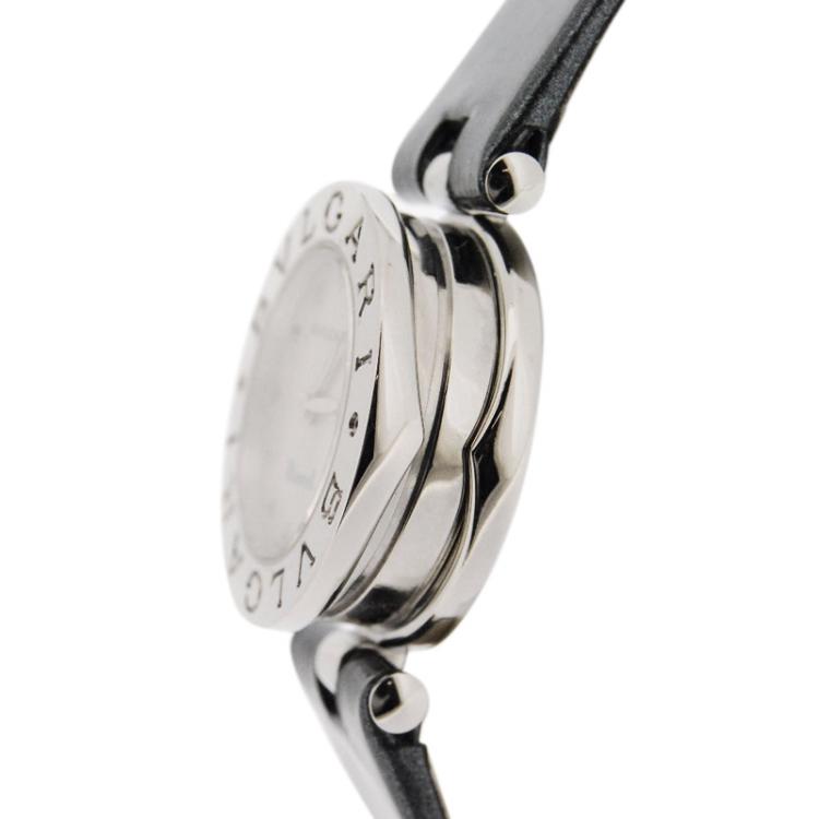 Pre Owned Bvlgari White Stainless Steel B.zero1 Women's Wristwatch 23MM