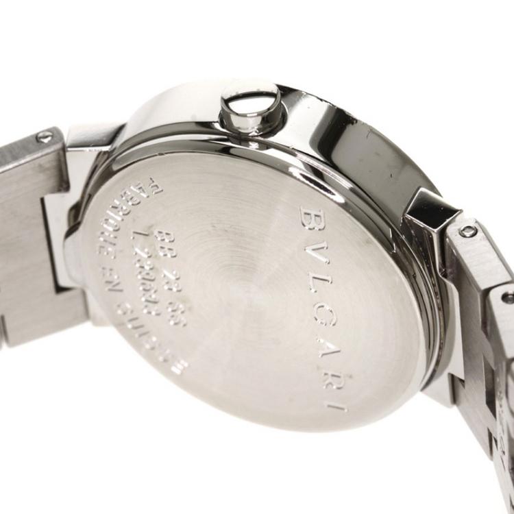 Pre Owned Bvlgari Black Stainless Steel Bvlgari Bvlgari Women's Wristwatch 23MM