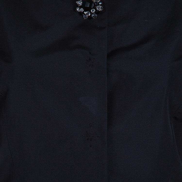 مملوكة مسبقًا Carolina Herrera Black Silk Pant Suit M