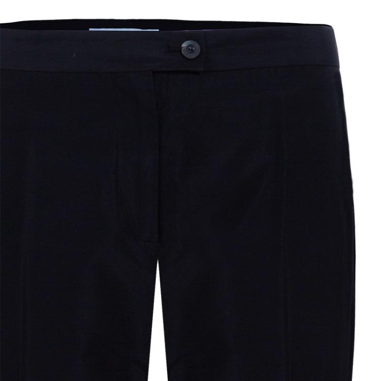 مملوكة مسبقًا Carolina Herrera Black Silk Pant Suit M