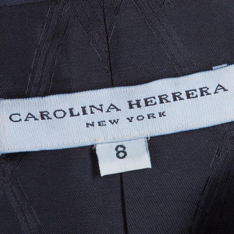 مملوكة مسبقًا Carolina Herrera Black Silk Pant Suit M