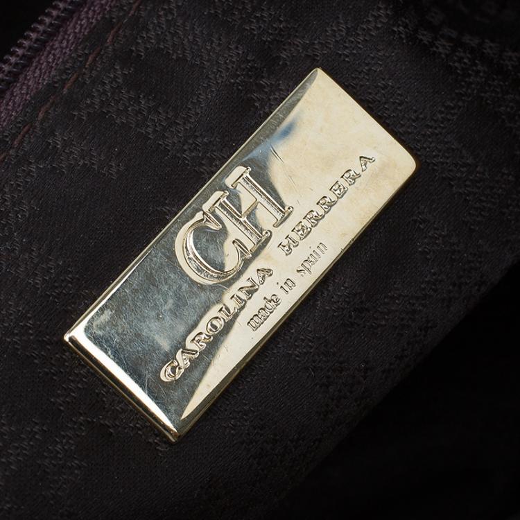 Pre Owned Carolina Herrera Brown Leather New Baltazar Flap Shoulder Bag