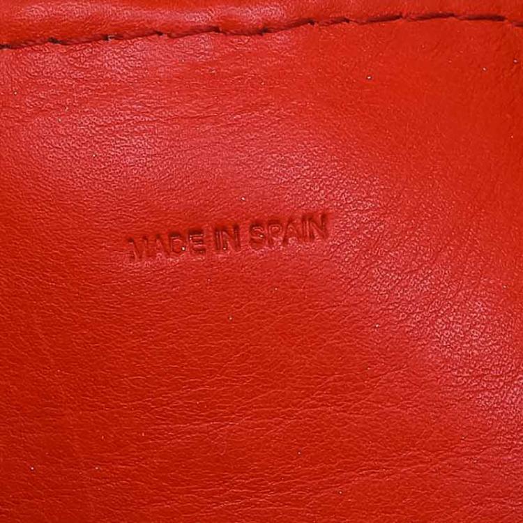 مملوكة مسبقًا Carolina Herrera Red Monogram Leather Matryoshka Tote
