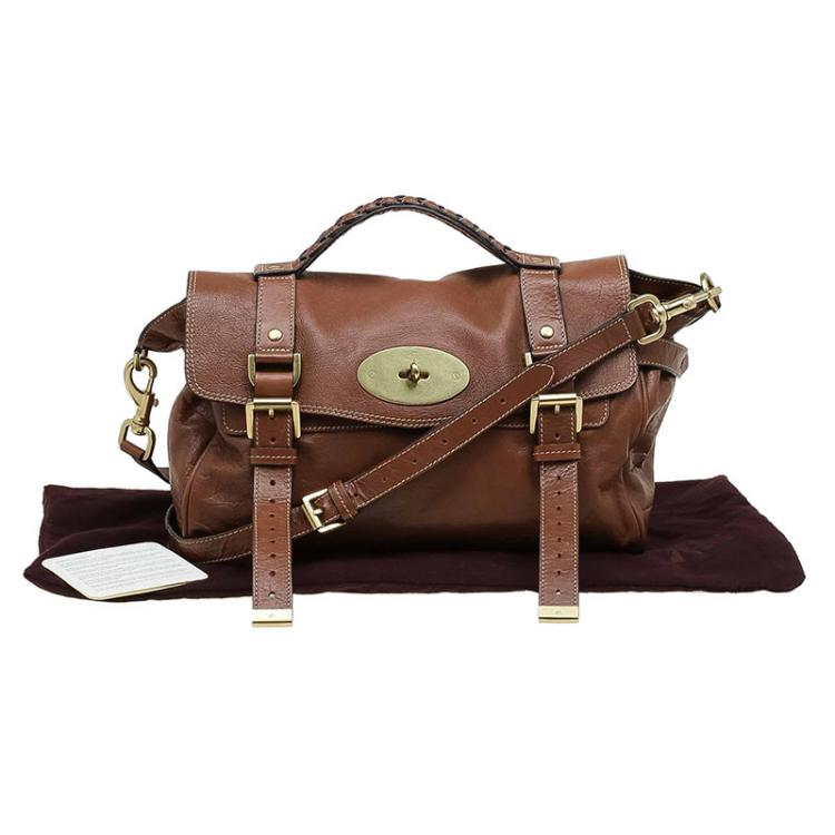 Pre Owned Mulberry Brown Leather Alexa Shoulder Bag