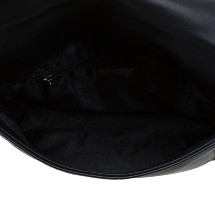 Pre Owned Carolina Herrera Black Leather New Baltazar Shoulder Bag