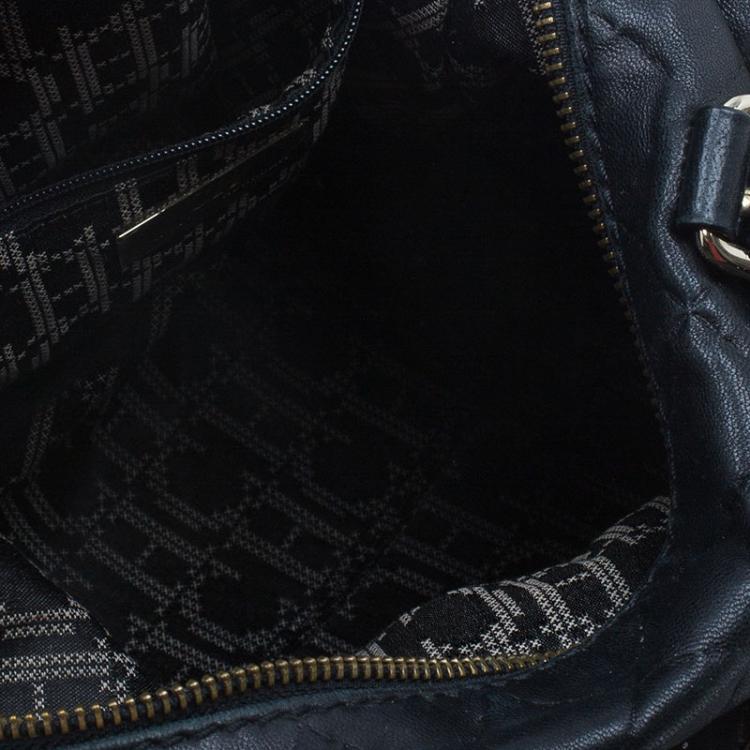 Pre Owned Carolina Herrera Black Leather Quilted Chain Satchel