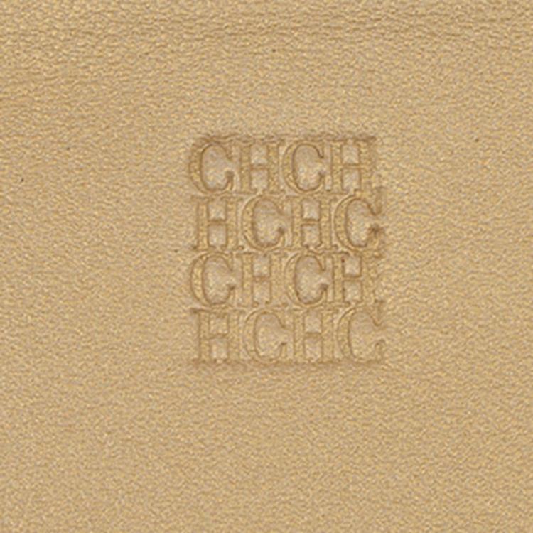 Pre Owned Carolina Herrera Gold Python Chain Clutch