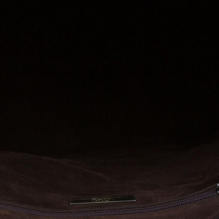 Pre Owned Carolina Herrera Beige/Brown Monogram Canvas Shopper Tote