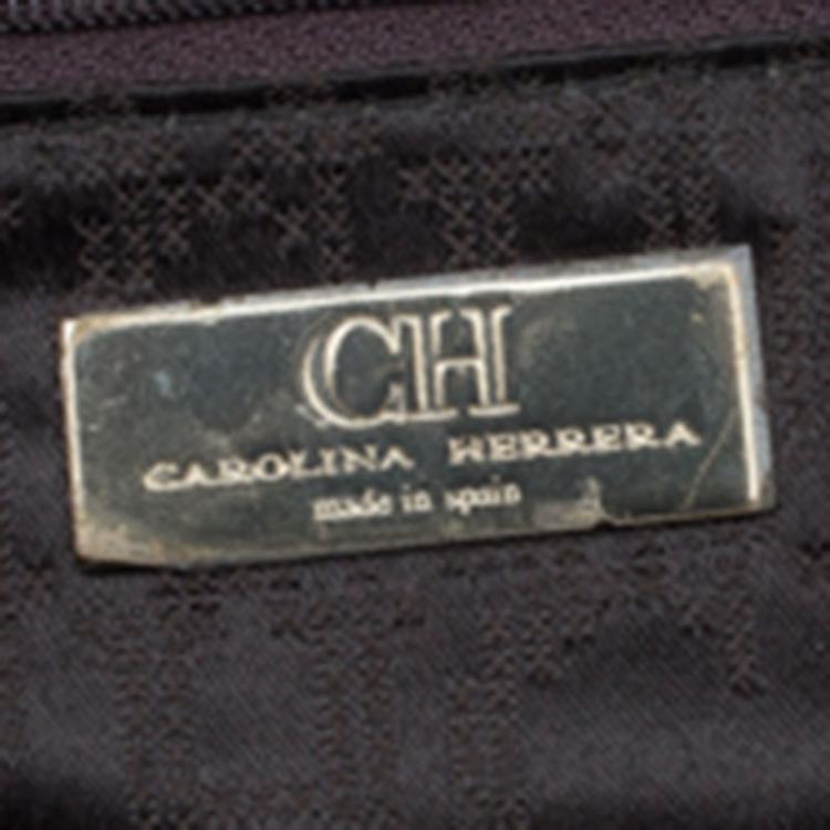 Pre Owned Carolina Herrera Brown Leather Matteo Tote