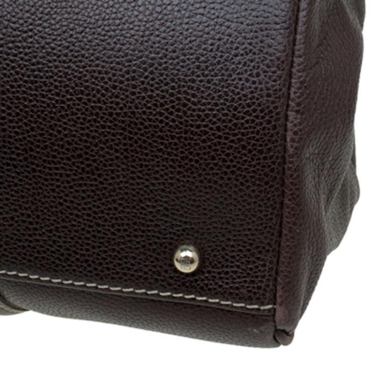 Pre Owned Carolina Herrera Brown Leather Matteo Tote