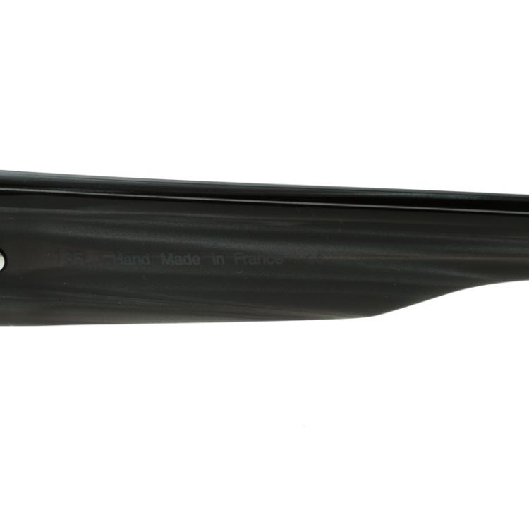 Pre Owned Cartier Black 135 Rectangle Sunglasses