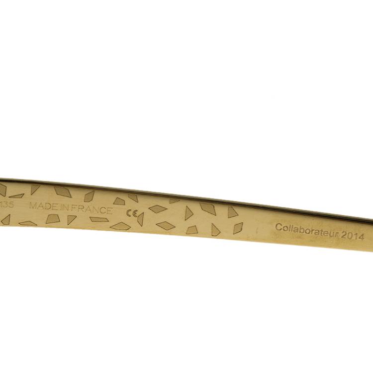 Pre Owned Cartier Brown Panthère De Cartier Sunglasses