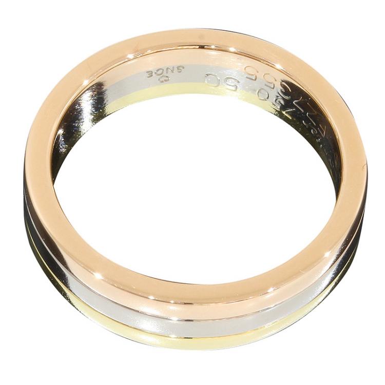 Cartier Trinity 18K 3-Tone Wedding Band Ring Size 50 Cartier | TLC