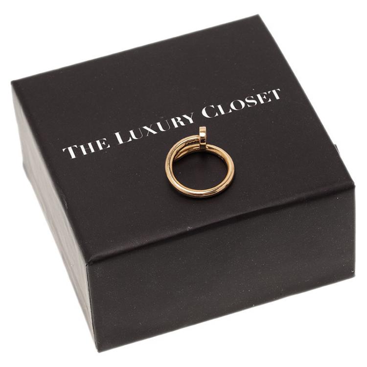 Pre Owned Cartier Juste Un Clou  Rose Gold Ring Size 53