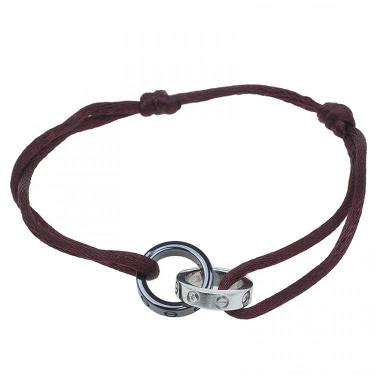 Red String Bezel Bracelet | Lauren B Jewelry