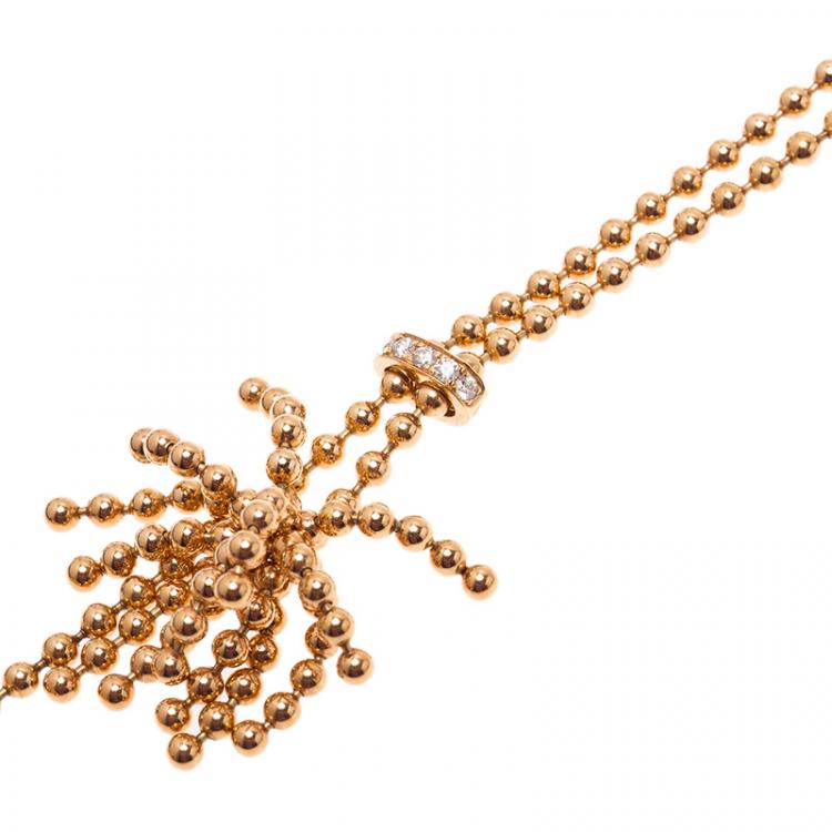 Pre Owned Cartier Nouvelle Vague Rose Gold Pendant Necklace