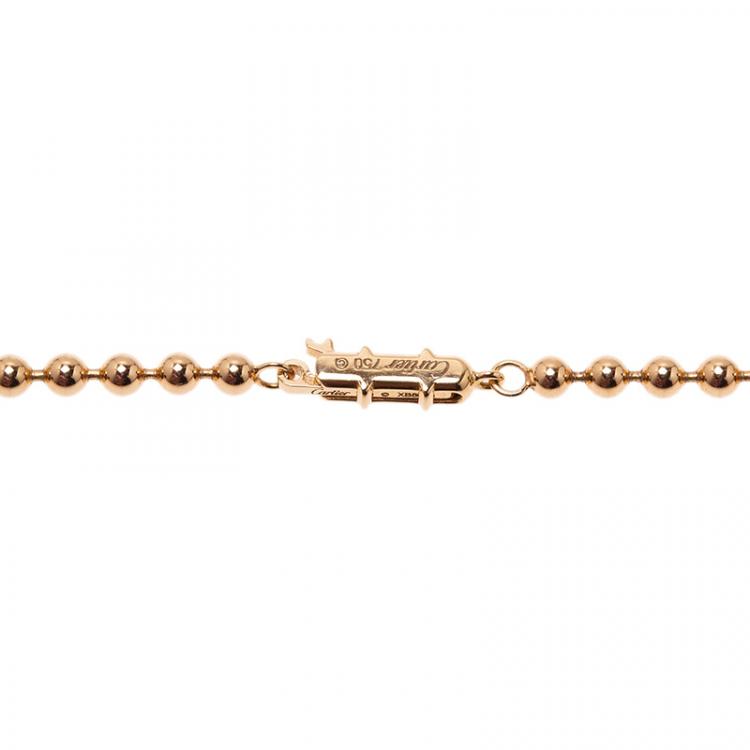 Pre Owned Cartier Nouvelle Vague Rose Gold Pendant Necklace