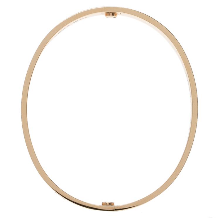 Pre Owned Cartier Love Rose Gold Bracelet 20CM
