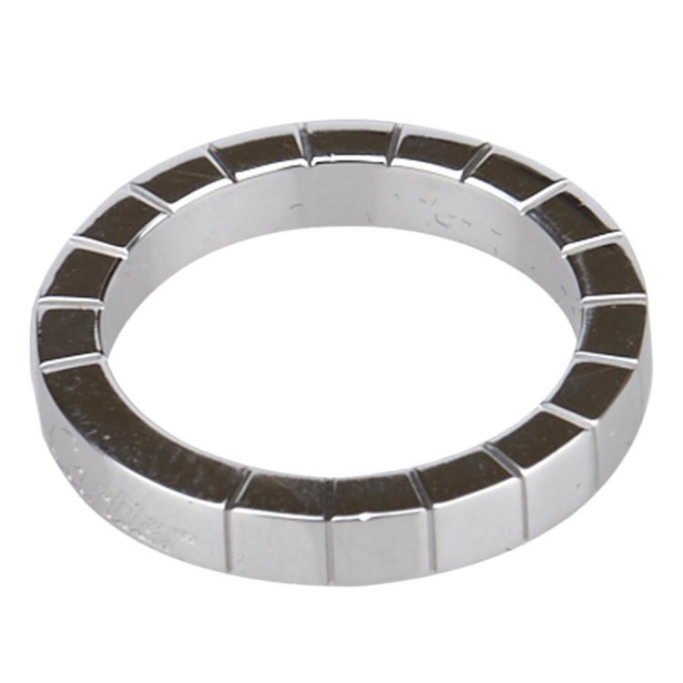 Pre Owned Cartier Lanières White Gold Ring Size 48