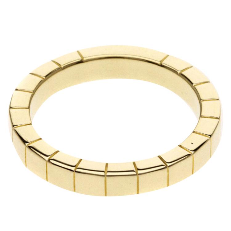 Pre Owned Cartier Lanieres Yellow Gold Ring Size 52