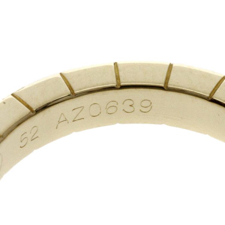 Pre Owned Cartier Lanieres Yellow Gold Ring Size 52