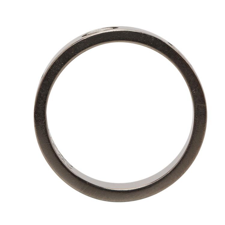 Pre Owned Cartier Vintage Love White Gold Wedding Band Ring Size 50
