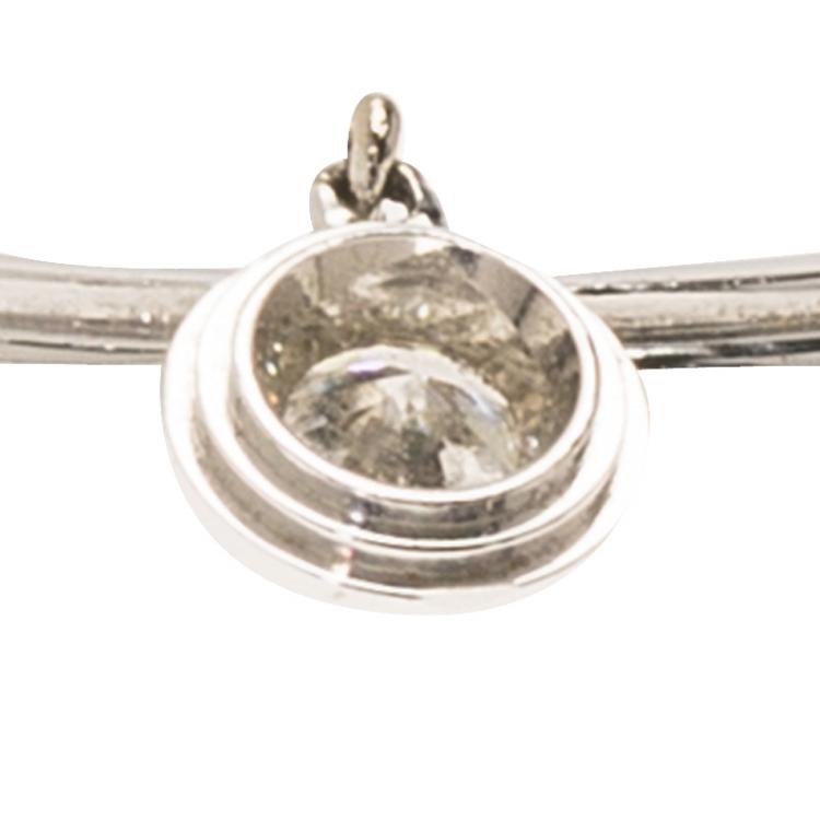 Pre Owned Cartier Diamants Légers De Cartier Diamond & White Gold Ring Size 52